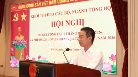 Khối thi đua các Bộ, ngành tổng hợp sơ kết công tác thi đua, khen thưởng 6 tháng đầu năm 2026