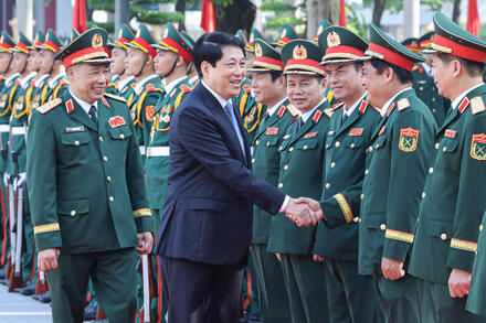 Chủ tịch nước Lương Cường dự Lễ khai giảng năm học mới của Học viện Quốc phòng