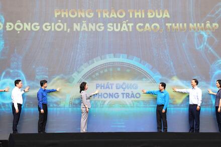 Phó Chủ tịch nước Võ Thị Ánh Xuân dự Lễ phát động phong trào thi đua 'Lao động giỏi, năng suất cao, thu nhập tốt'