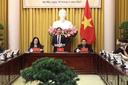 Họp báo công bố Lệnh của Chủ tịch nước về Xử phạt vi phạm hành chính trong lĩnh vực kiểm toán nhà nước