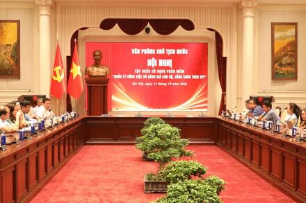 Văn phòng Chủ tịch nước tập huấn sử dụng phần mềm quản lý công việc và đánh giá cán bộ theo KPI
