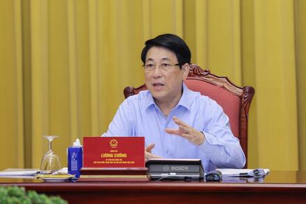 Chủ tịch nước Lương Cường làm việc về công tác chuẩn bị cho Lễ mở ký Công ước Hà Nội