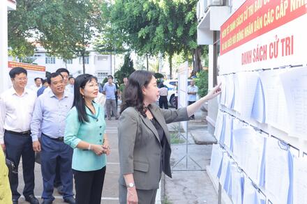 Phó Chủ tịch nước Võ Thị Ánh Xuân cùng đơn vị bầu cử số 4 tiếp xúc cử tri tỉnh An Giang